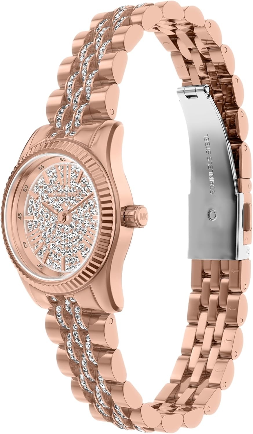 image:imageMichael Kors Womens Lexington ThreeHand Rose GoldTone Stainless Steel Watch Model MK7576