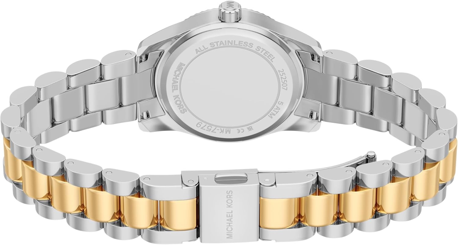 image:imageMichael Kors Womens Lexington ThreeHand TwoTone Stainless Steel Watch Model MK7579