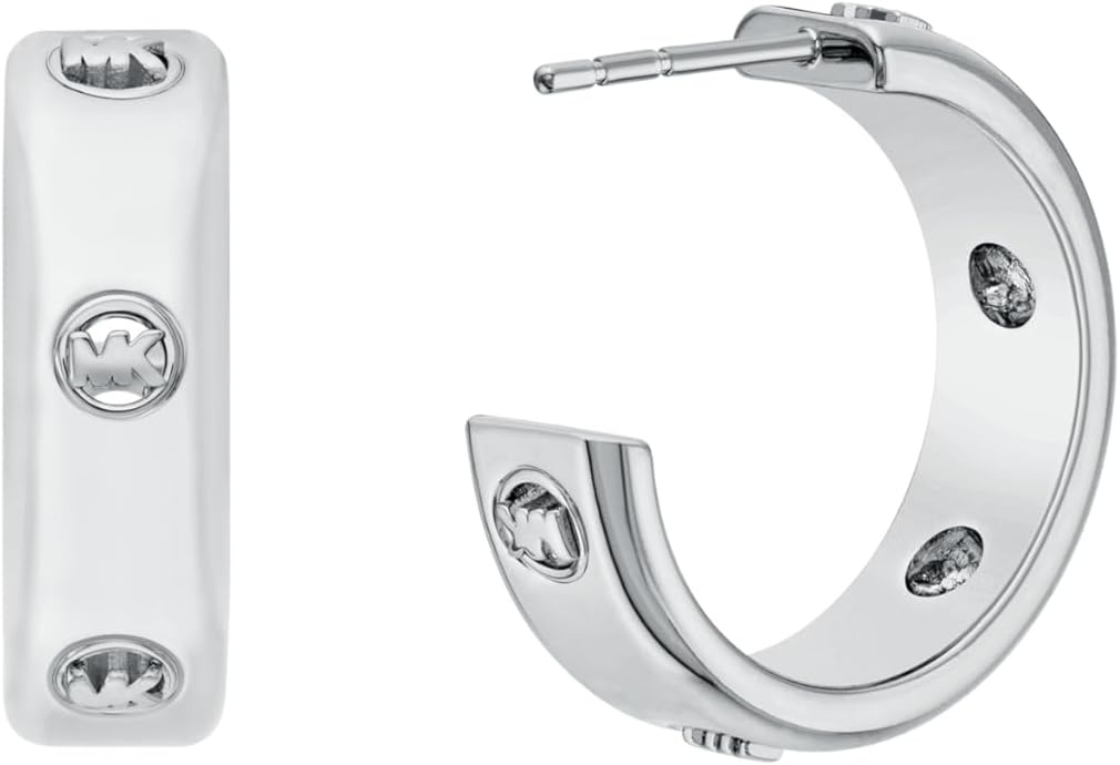 image:imageMichael Kors Womens Logo Hoop Earrings Model MKJ8617040