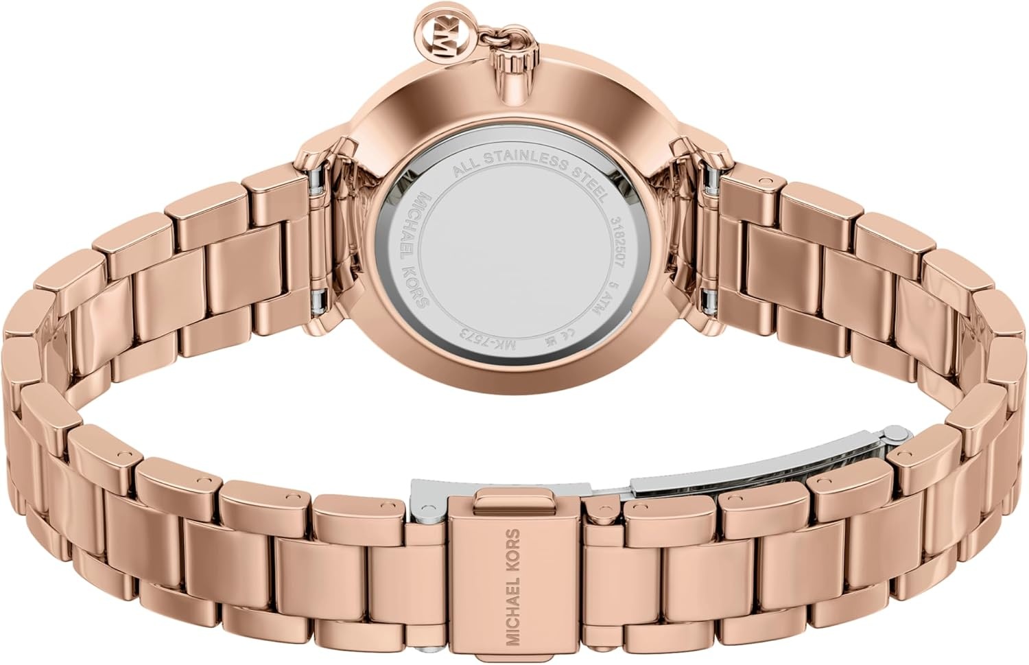 image:imageMichael Kors Womens Pyper TwoHand Rose GoldTone Stainless Steel Watch Model MK7573