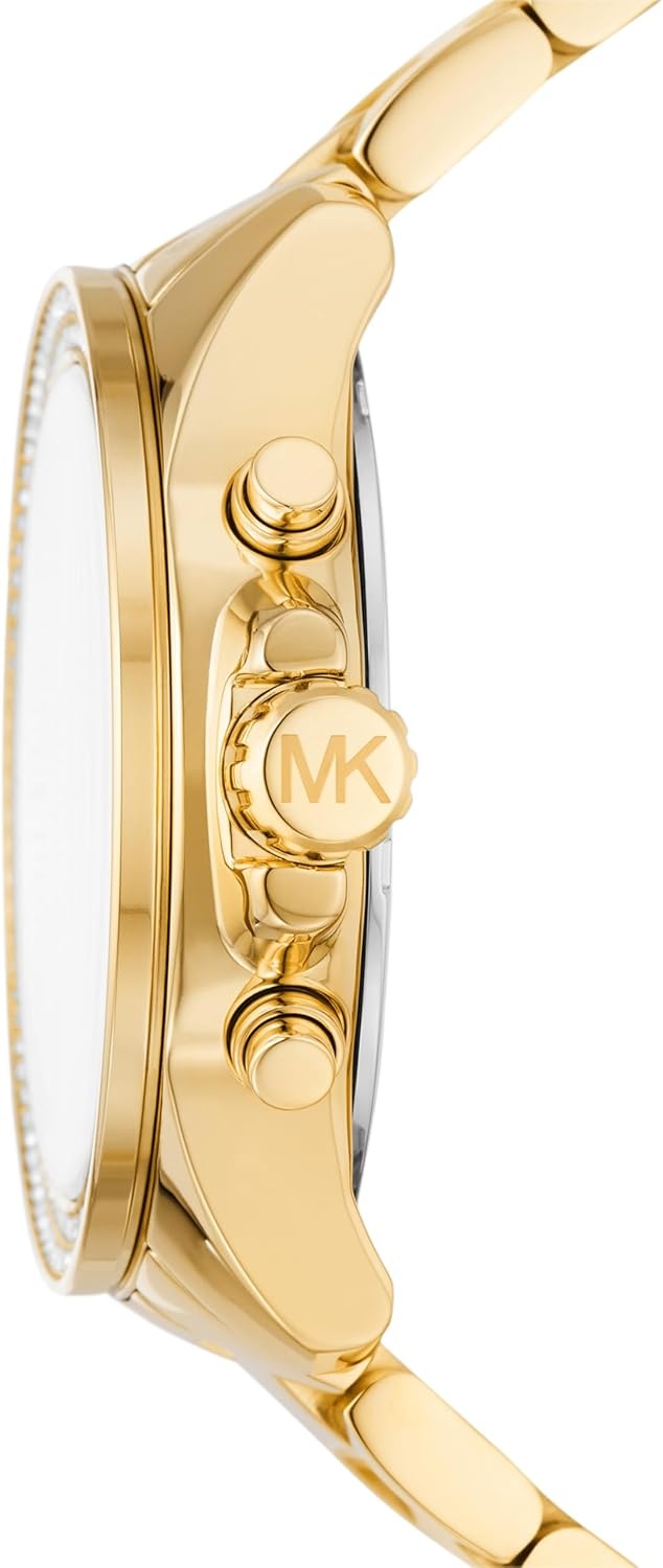 image:imageMichael Kors Wren Womens Watch Stainless Steel and Pav Crystal Watch for WomenGold Pave