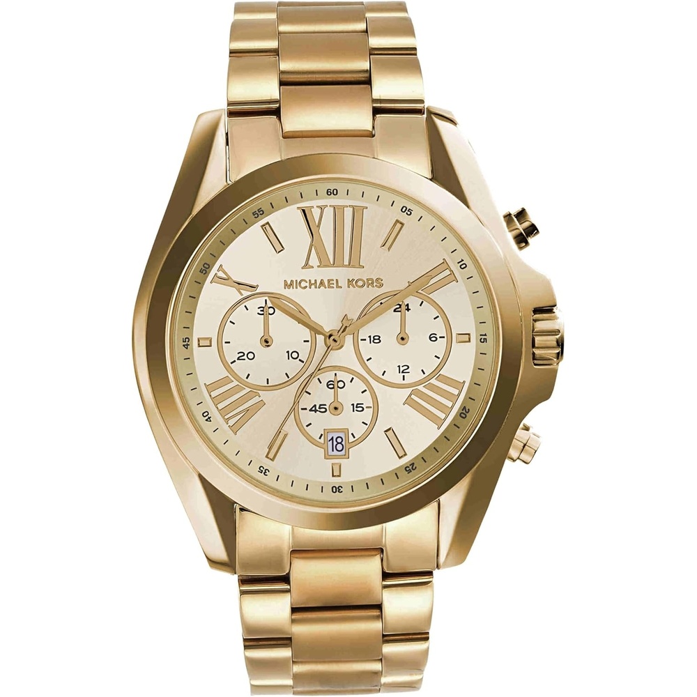 image:imageMichael Kors Ladies Mini Bradshaw Watch 36mm Case Size Quartz Chronograph Movement Stainless Steel BraceletGold Tone