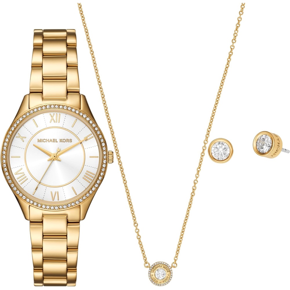 image:imageMichael Kors Lauryn Womens Watch Stainless Steel Bracelet Watch for WomenGold Gift Set