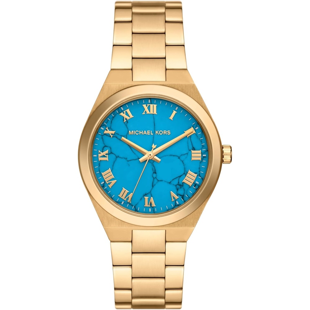 image:imageMichael Kors MK7278  Lennox 3Hand WatchGoldTurquoise
