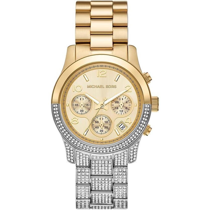 image:imageMichael Kors MK7354 Runway ThreeHandGold Silver