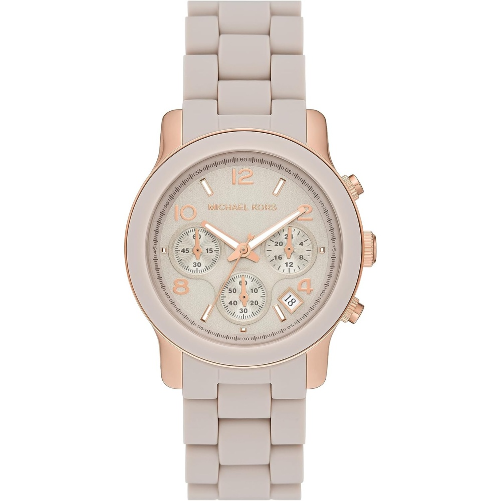 image:imageMichael Kors MK7354 Runway ThreeHandRose GoldBeige