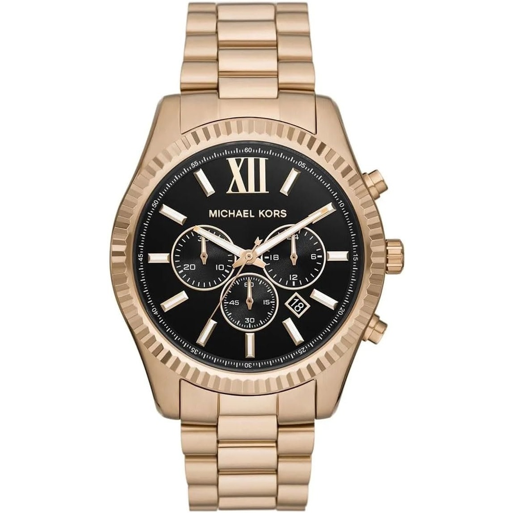image:imageMichael Kors MK8286 Oversized Lexington ChronographBeige Gold