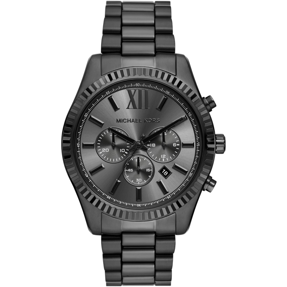 image:imageMichael Kors MK8286 Oversized Lexington ChronographBlack 3Link