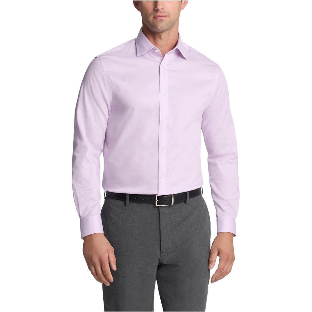 image:imageMichael Kors Mens Dress Shirt Comfort Stretch Regular FitPink