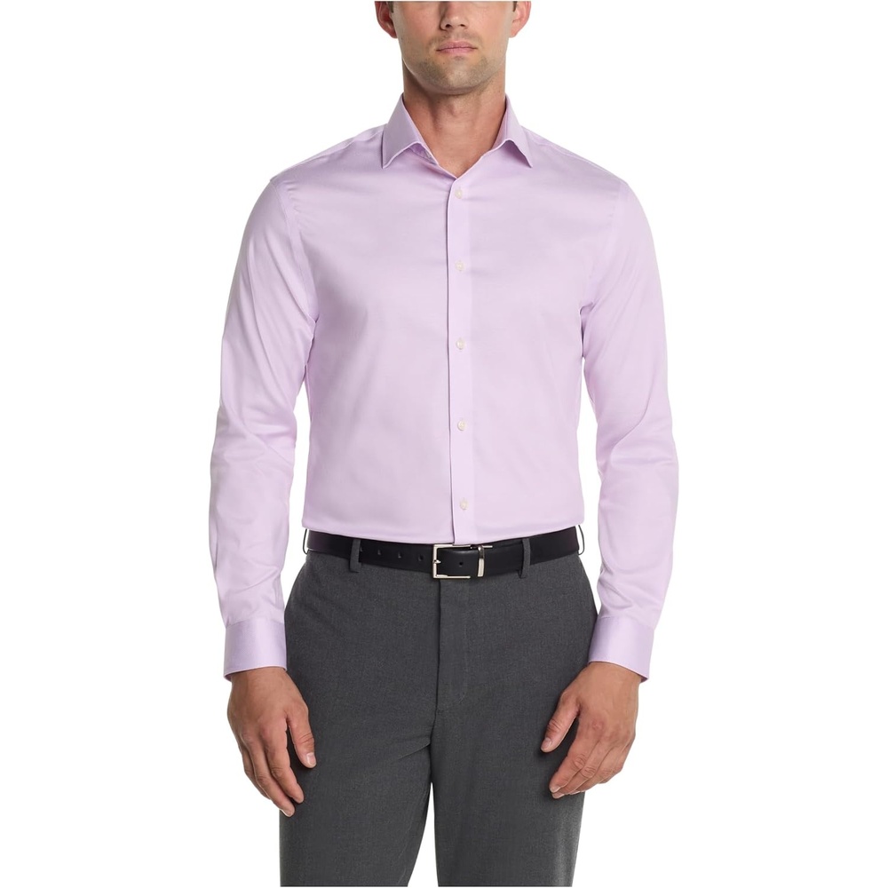image:imageMichael Kors Mens Dress Shirt Comfort Stretch Slim FitPink