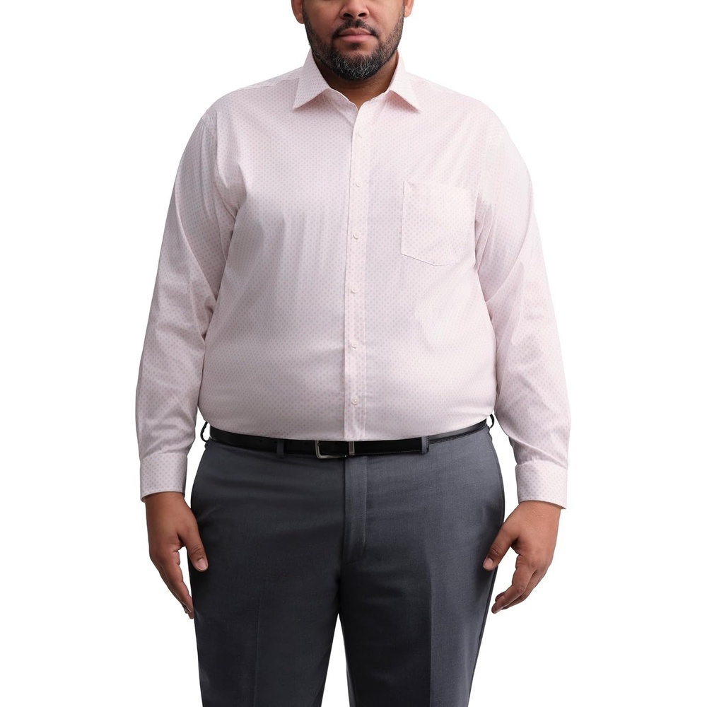 image:imageMichael Kors Mens Dress Shirt Travel Stretch Big Fit Big and TallPeach