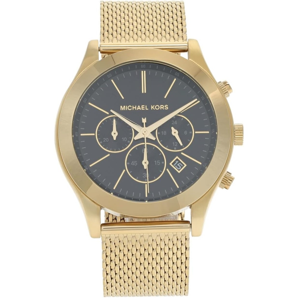 image:imageMichael Kors Oversized Slim Runway Mens Watch Stainless Steel Watch for MenGold Mesh Chrono
