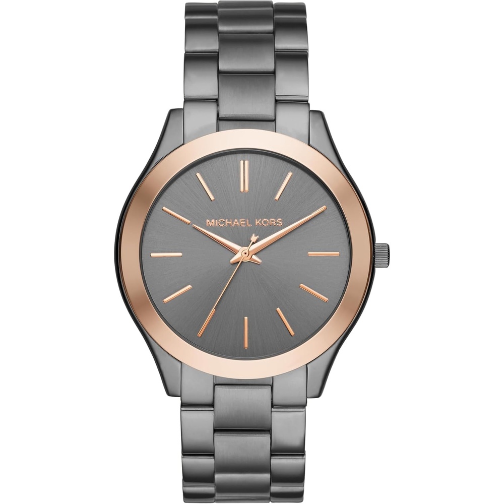 image:imageMichael Kors Oversized Slim Runway Mens Watch Stainless Steel Watch for MenGunmetalRose gold