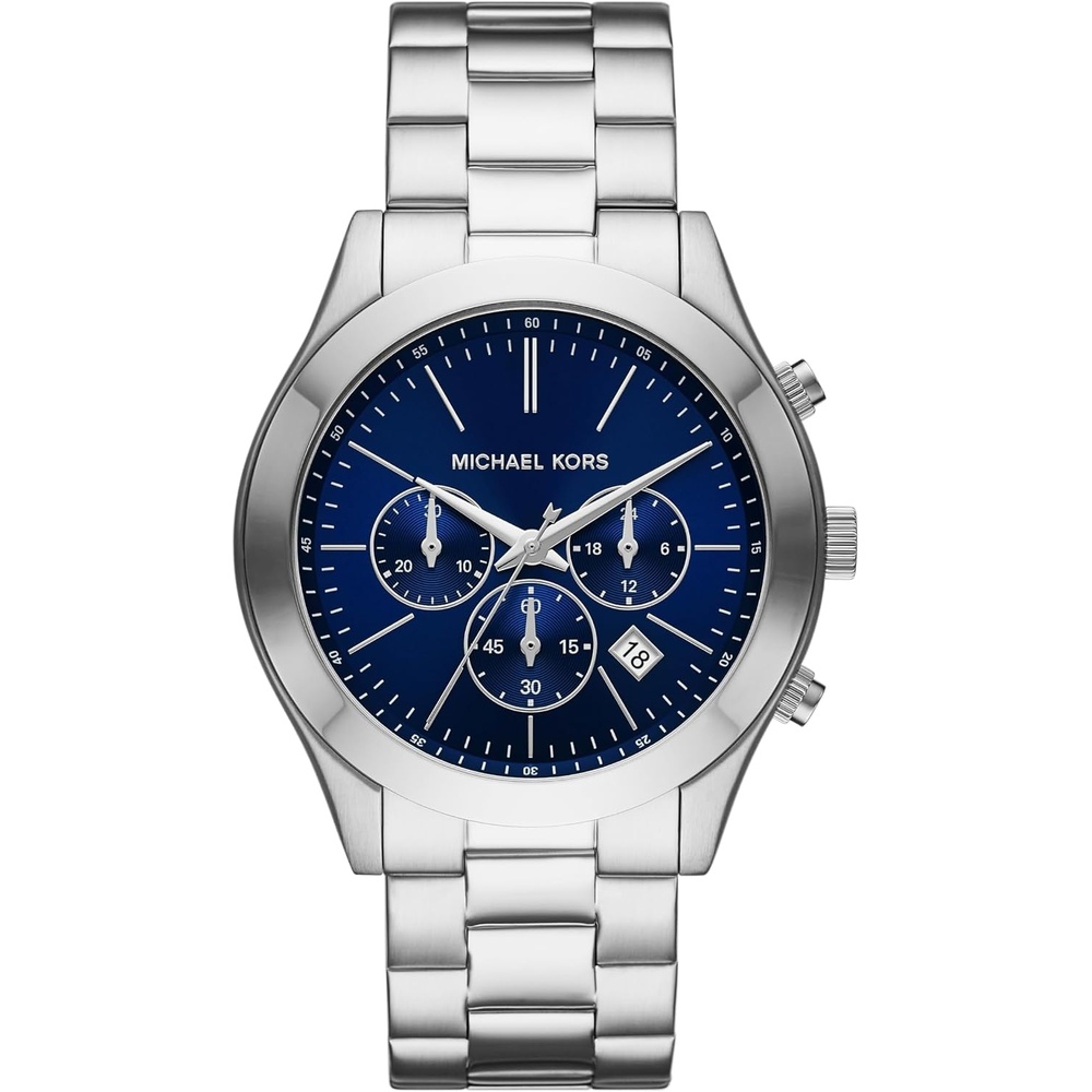 image:imageMichael Kors Oversized Slim Runway Mens Watch Stainless Steel Watch for MenSilver Chronograph