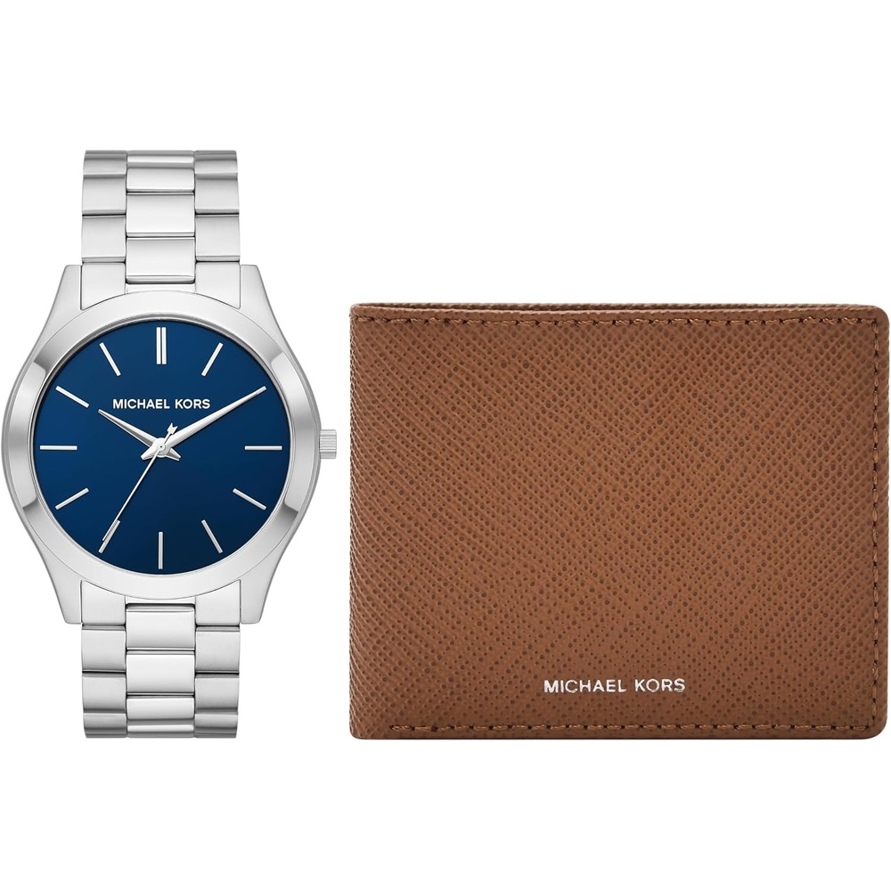 image:imageMichael Kors Oversized Slim Runway Mens Watch Stainless Steel Watch for MenWatch  Wallet Gift Set
