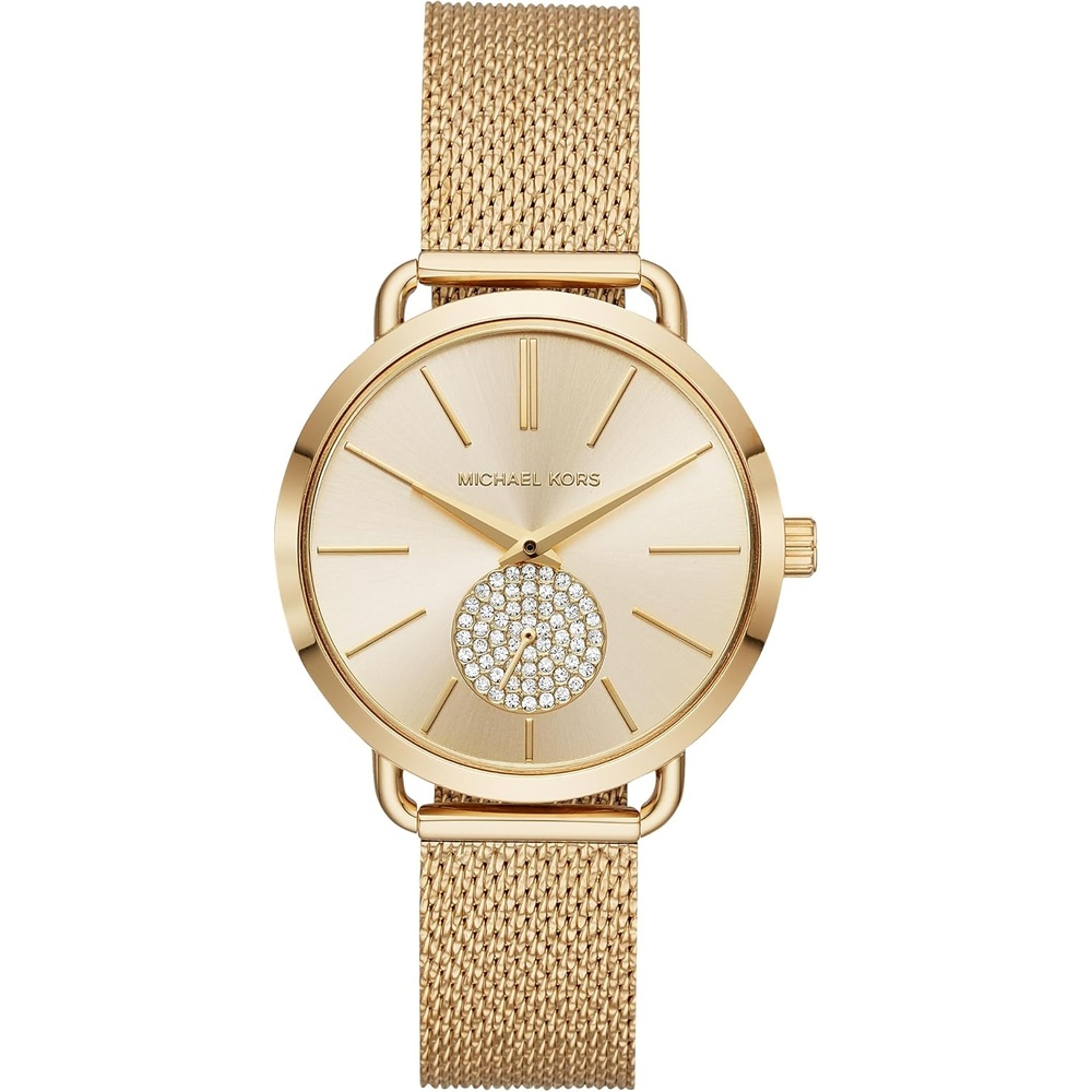 image:imageMichael Kors Portia Womens Watch Stainless Steel Bracelet Watch for WomenGold Mesh