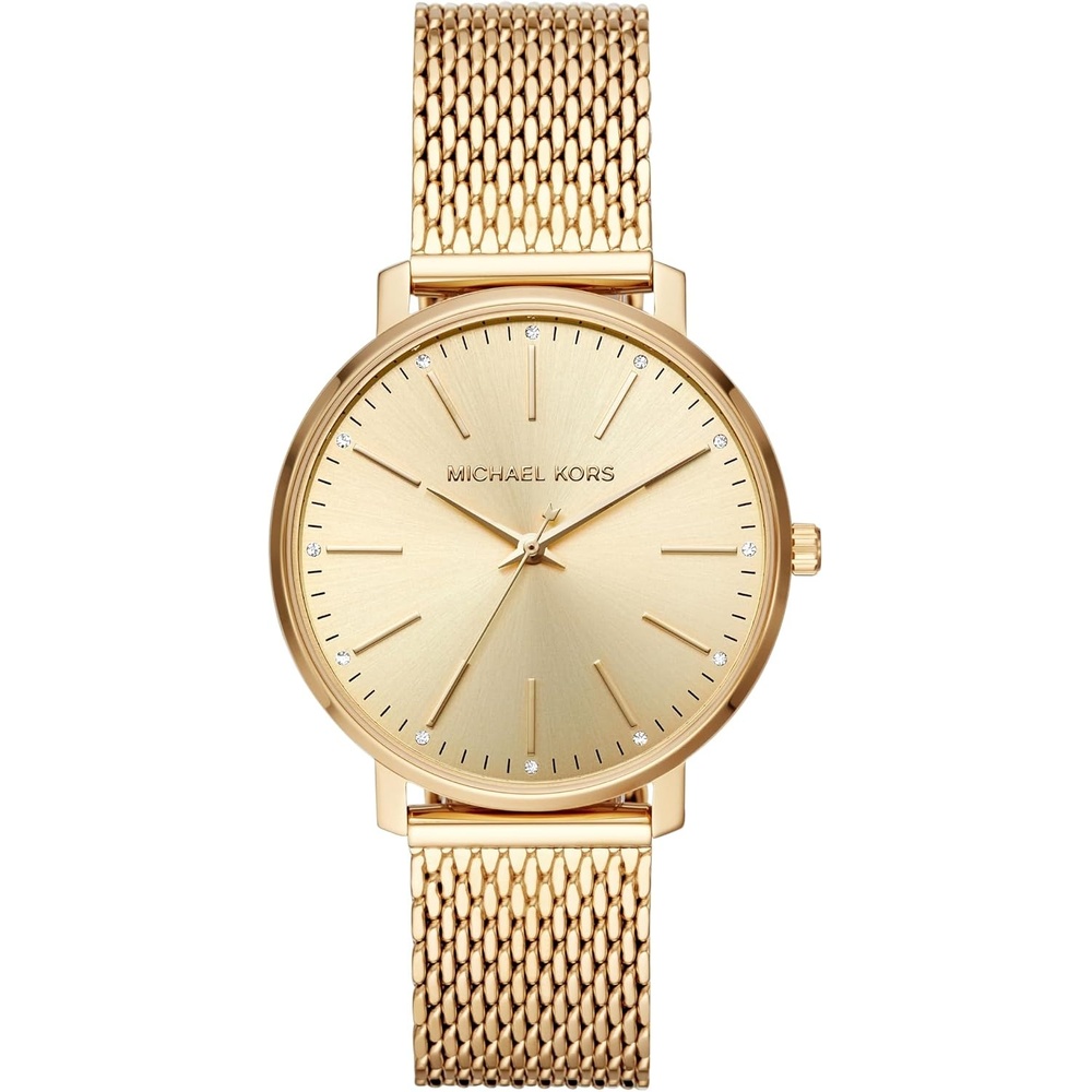 image:imageMichael Kors Pyper Womens Watch Stainless Steel Watch for Women with Steel Leather or Silicone BandGold Mesh