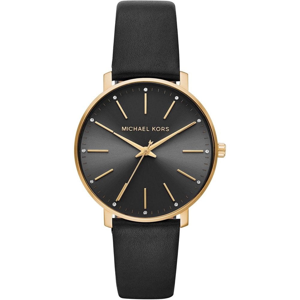 image:imageMichael Kors Pyper Womens Watch Stainless Steel Watch for Women with Steel Leather or Silicone BandGoldBlack