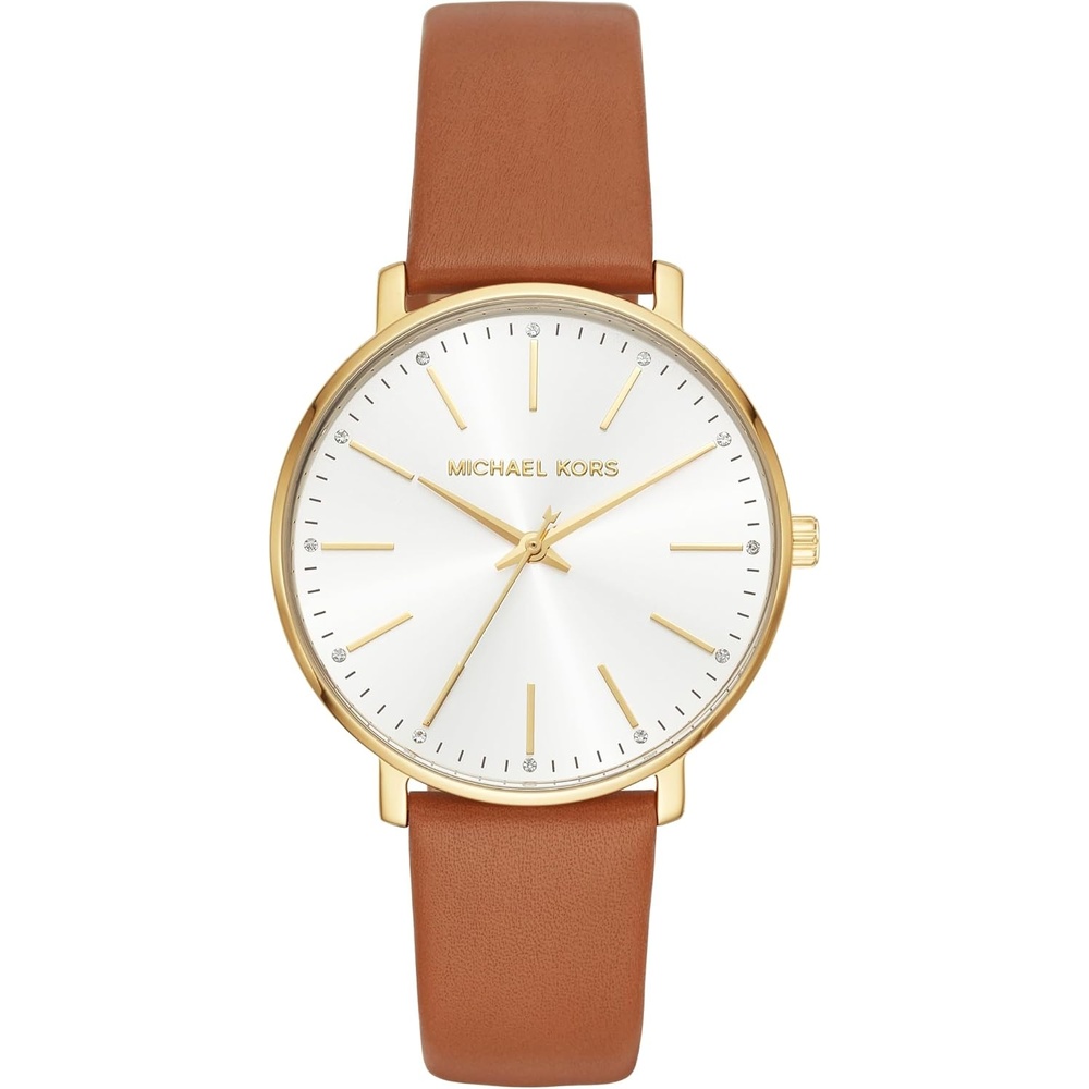 image:imageMichael Kors Pyper Womens Watch Stainless Steel Watch for Women with Steel Leather or Silicone BandGoldBrown