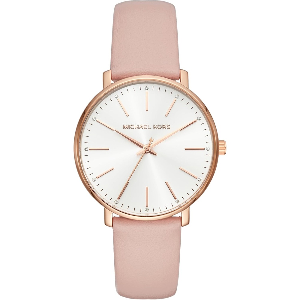 image:imageMichael Kors Pyper Womens Watch Stainless Steel Watch for Women with Steel Leather or Silicone BandRose GoldPink