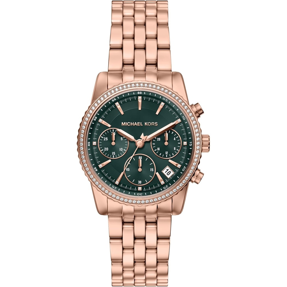 image:imageMichael Kors Womens Bryant Chronograph Rose GoldTone Stainless Steel Watch Model MK7600