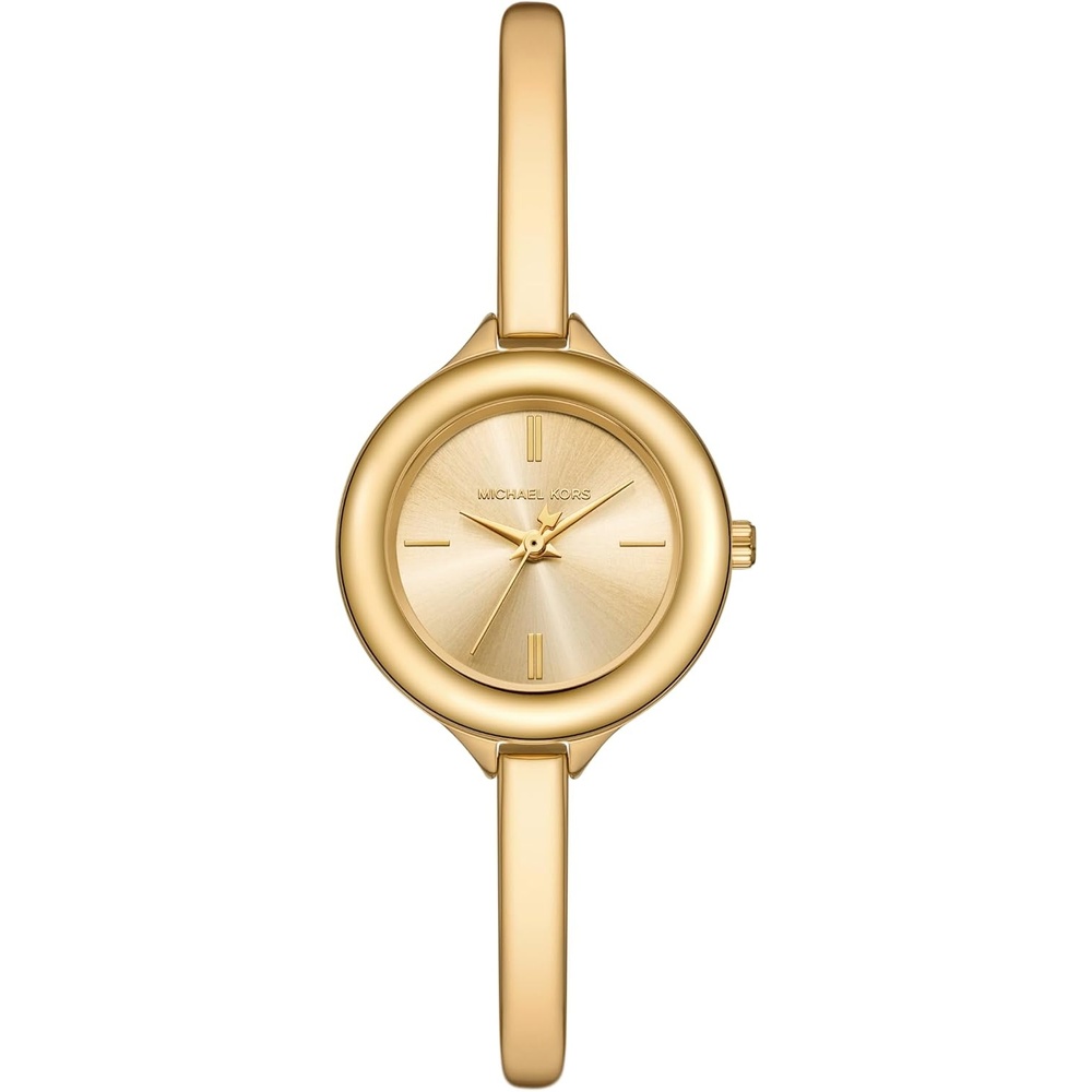 image:imageMichael Kors Womens Izzy ThreeHand GoldTone Stainless Steel Bracelet Watch Model MK4929