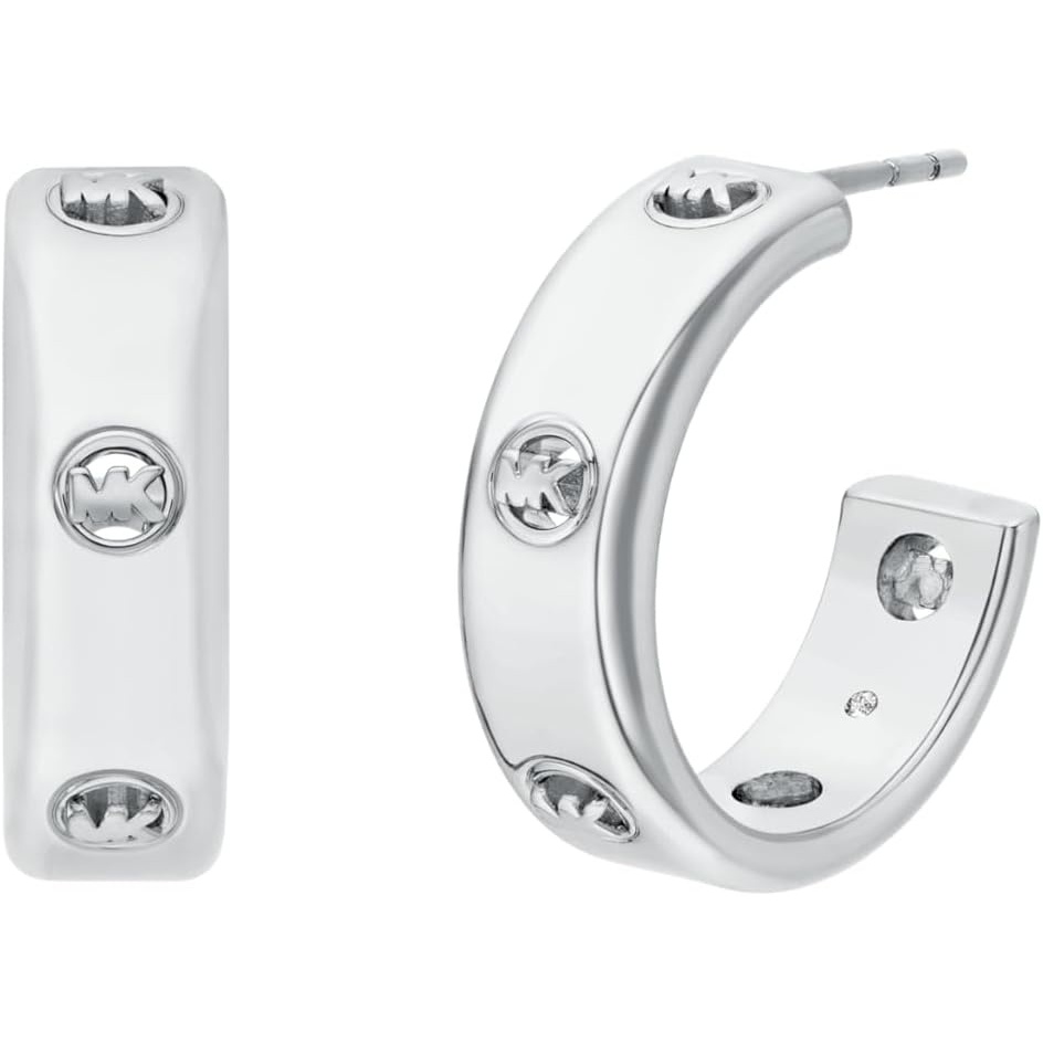 image:imageMichael Kors Womens Logo Hoop Earrings Model MKJ8617040