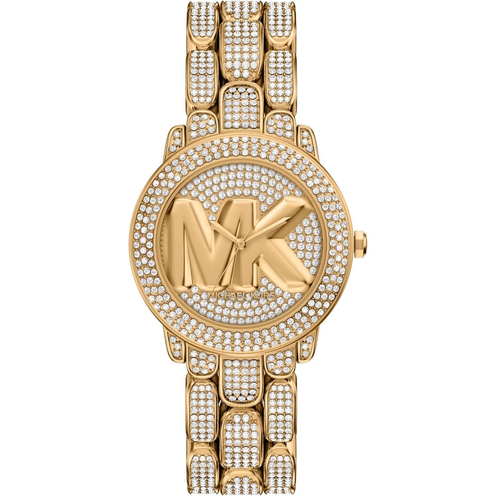 image:imageMichael Kors Womens Phoebe ThreeHand GoldTone Stainless Steel Watch Model MK7565