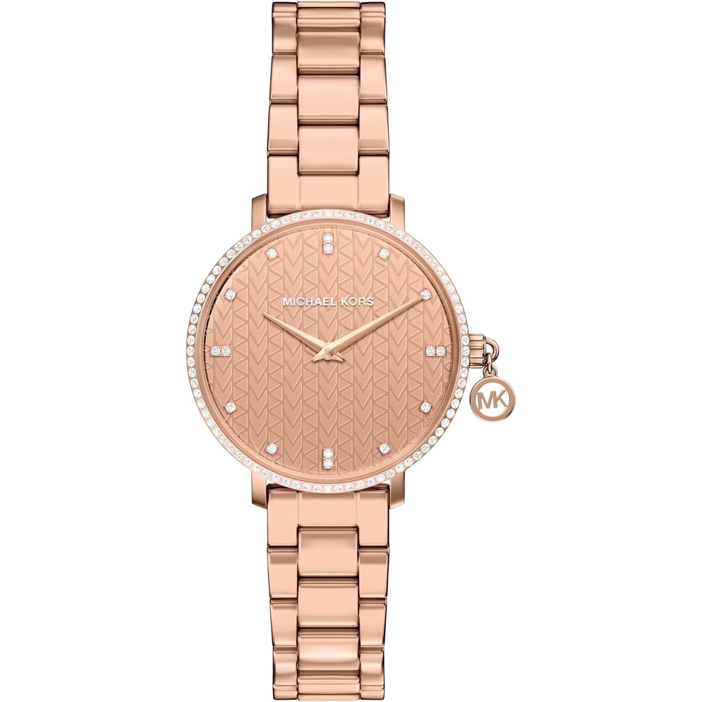 image:imageMichael Kors Womens Pyper TwoHand Rose GoldTone Stainless Steel Watch Model MK7573