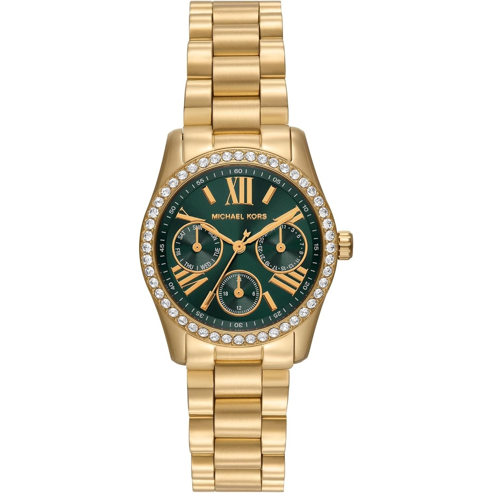 image:imageMichael Kors Womens Watch Lexington Lux Multifunction GoldTone Stainless Steel Bracelet Watch for Women