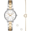 Two Tone Bracelet/Earring Set
