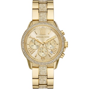 Michael Kors Brynn Women’s Watch, Stainless Steel and Pavé Crystal Watch for Women(Gold)