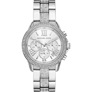 Michael Kors Brynn Women’s Watch, Stainless Steel and Pavé Crystal Watch for Women(Silver Crystal)