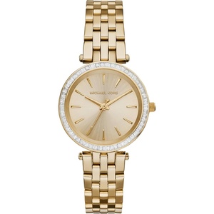 Michael Kors Darci Women’s Watch, Stainless Steel and Pavé Crystal Watch for Women(Gold Glitz)