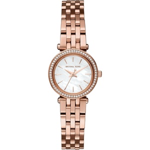 Michael Kors Darci Women’s Watch, Stainless Steel and Pavé Crystal Watch for Women(Rose Gold)