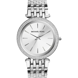 Michael Kors Darci Women’s Watch, Stainless Steel and Pavé Crystal Watch for Women(Silver)