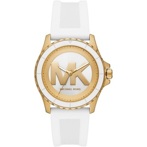 Michael Kors Everest Women’s Watch, Stainless Steel Watch for Women with Steel or Silicone Band(Gold/White)