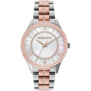 Michael Kors Lauryn Women’s Watch, Stainless Steel Bracelet Watch for Women(Silver/Rose Gold)