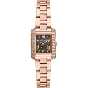 Michael Kors MK2983 – Emery Three-Hand Watch(Petite Rose Gold/Brown Dial)