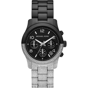 Michael Kors MK7354 – Runway Three-Hand(Silver/Black)