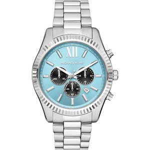 Michael Kors MK8286 – Oversized Lexington Chronograph(Silver/Aqua)