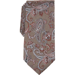 Michael Kors Men’s Dallard Paisley Tie(Cognac)