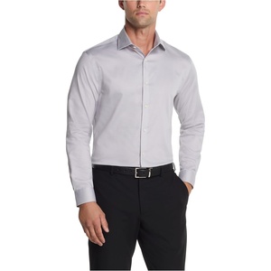 Michael Kors Men’s Dress Shirt Comfort Stretch Slim Fit(Grey Frost)