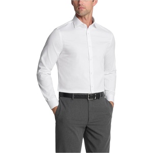 Michael Kors Men’s Dress Shirt Comfort Stretch Slim Fit(White)