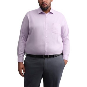 Michael Kors Mens Dress Shirt Travel Stretch Big Fit (Big and Tall)(Dusty Pink)