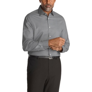 Michael Kors Men’s Dress Shirt Ultra Wrinkle Free Stretch Regular Fit(Charcoal)