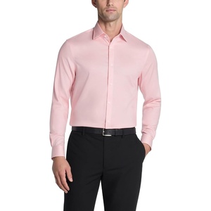 Michael Kors Men’s Dress Shirt Ultra Wrinkle Free Stretch Regular Fit(Dusty Peach)