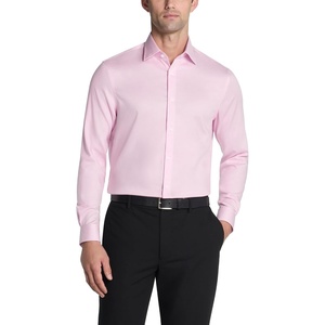 Michael Kors Men’s Dress Shirt Ultra Wrinkle Free Stretch Regular Fit(Dusty Pink)
