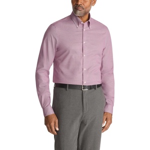 Michael Kors Men’s Dress Shirt Ultra Wrinkle Free Stretch Regular Fit(Wine)