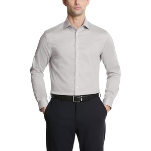 Michael Kors Men’s Dress Shirt Ultra Wrinkle Free Stretch Slim Fit(Grey Frost)
